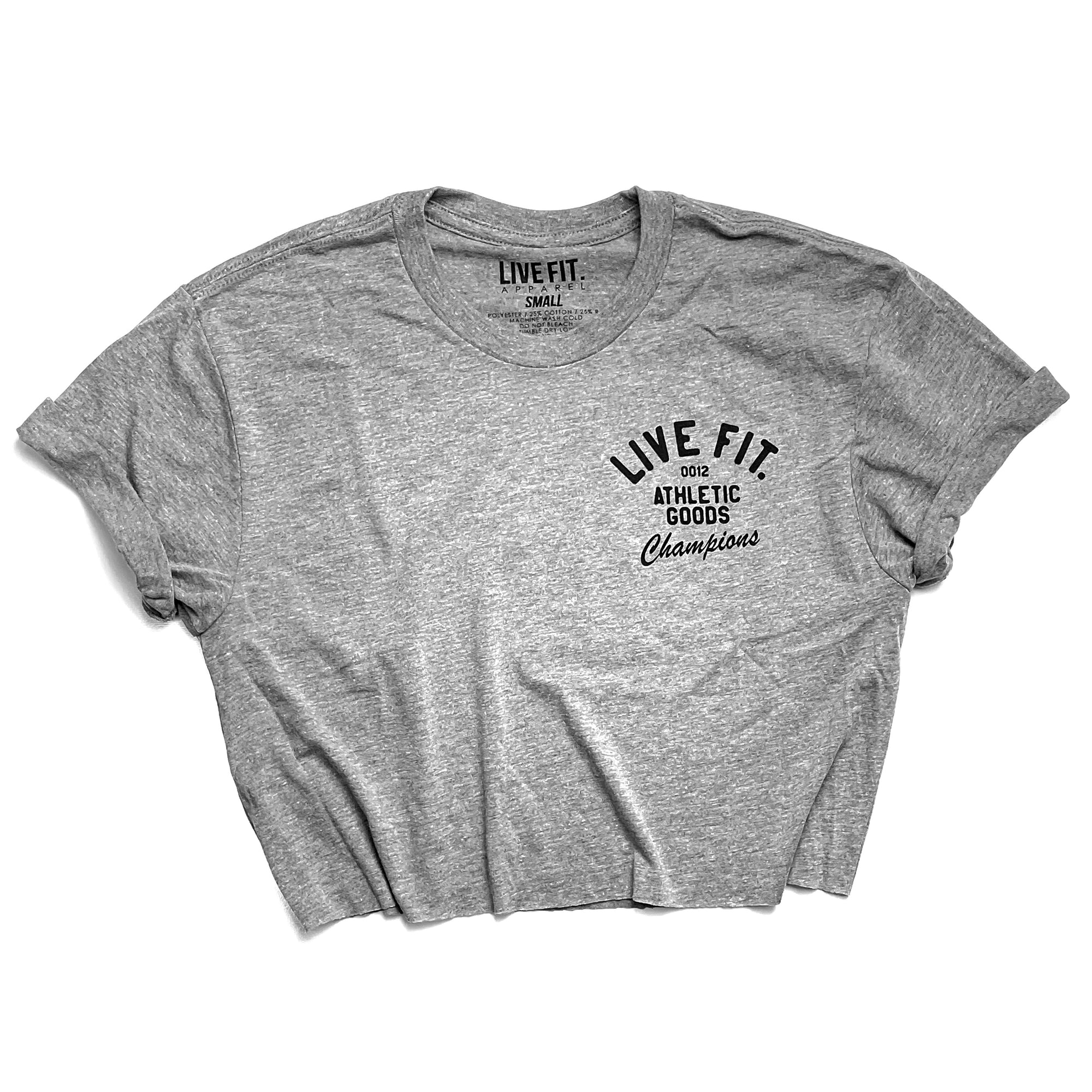 Athletic goods Crop Tee - Heather Grey