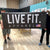 Live Fit Apparel Live Fit  Vinyl Banner - Black - LVFT 