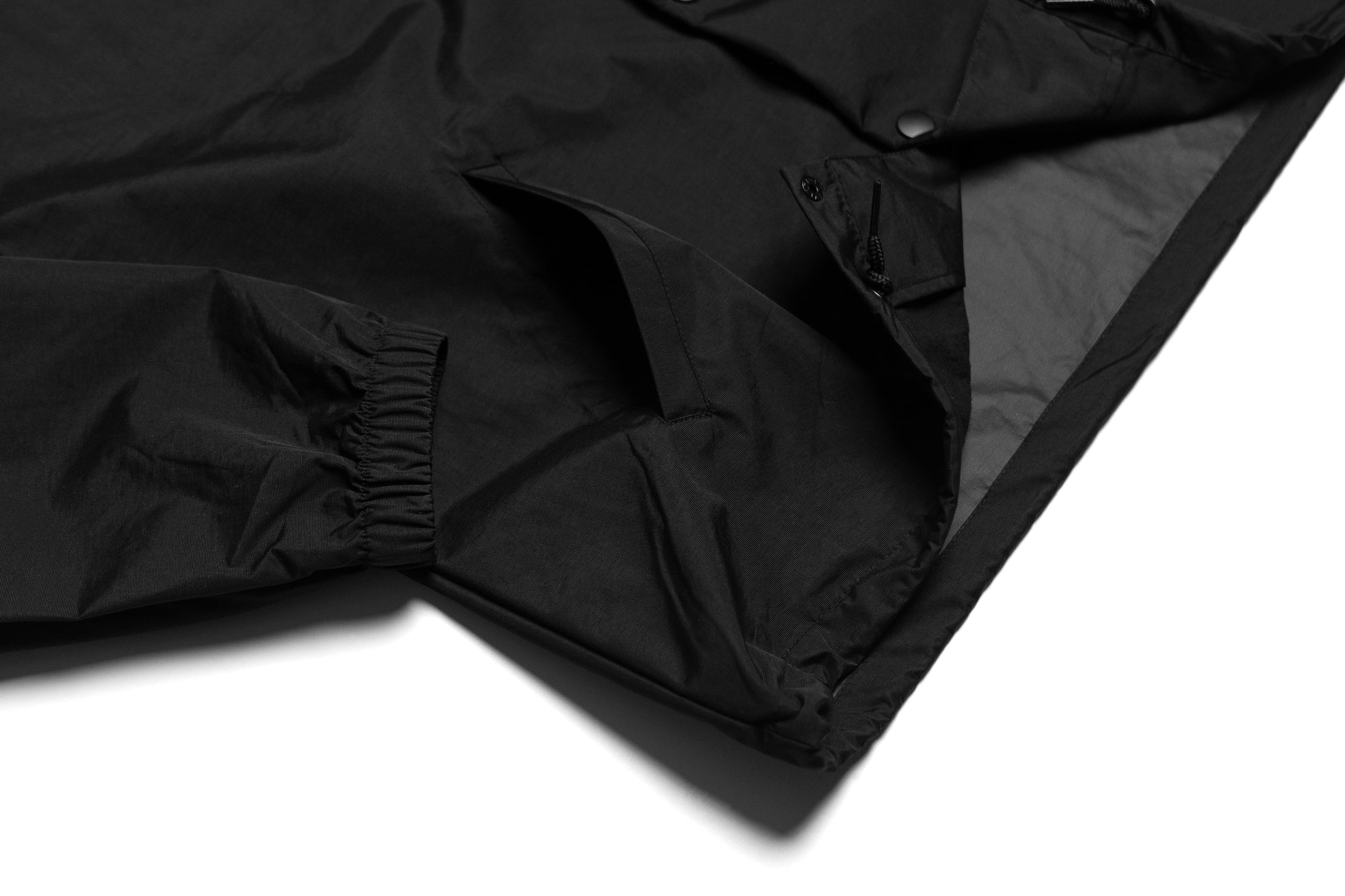 Iron Athletics Collared Coach Jacket - Black/White