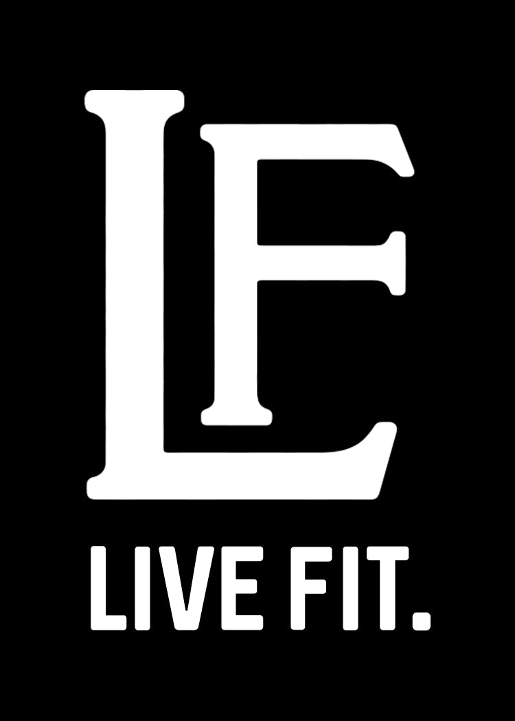 Live Fit Apparel LF Sticker - Black - LVFT 