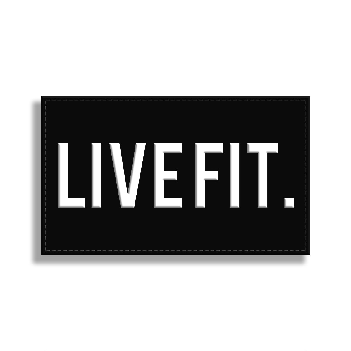 LIVE FIT PVC Patch - 2&quot; x 3&quot;