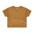 Letterman Crop Tee - Caramel