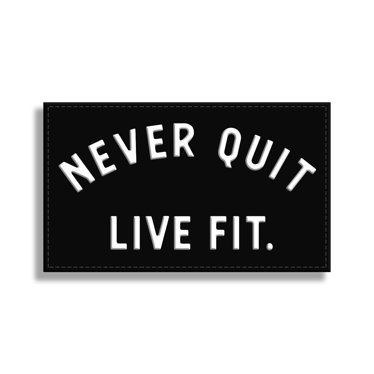 Never Quit PVC Patch - 2&quot; x 3&quot;