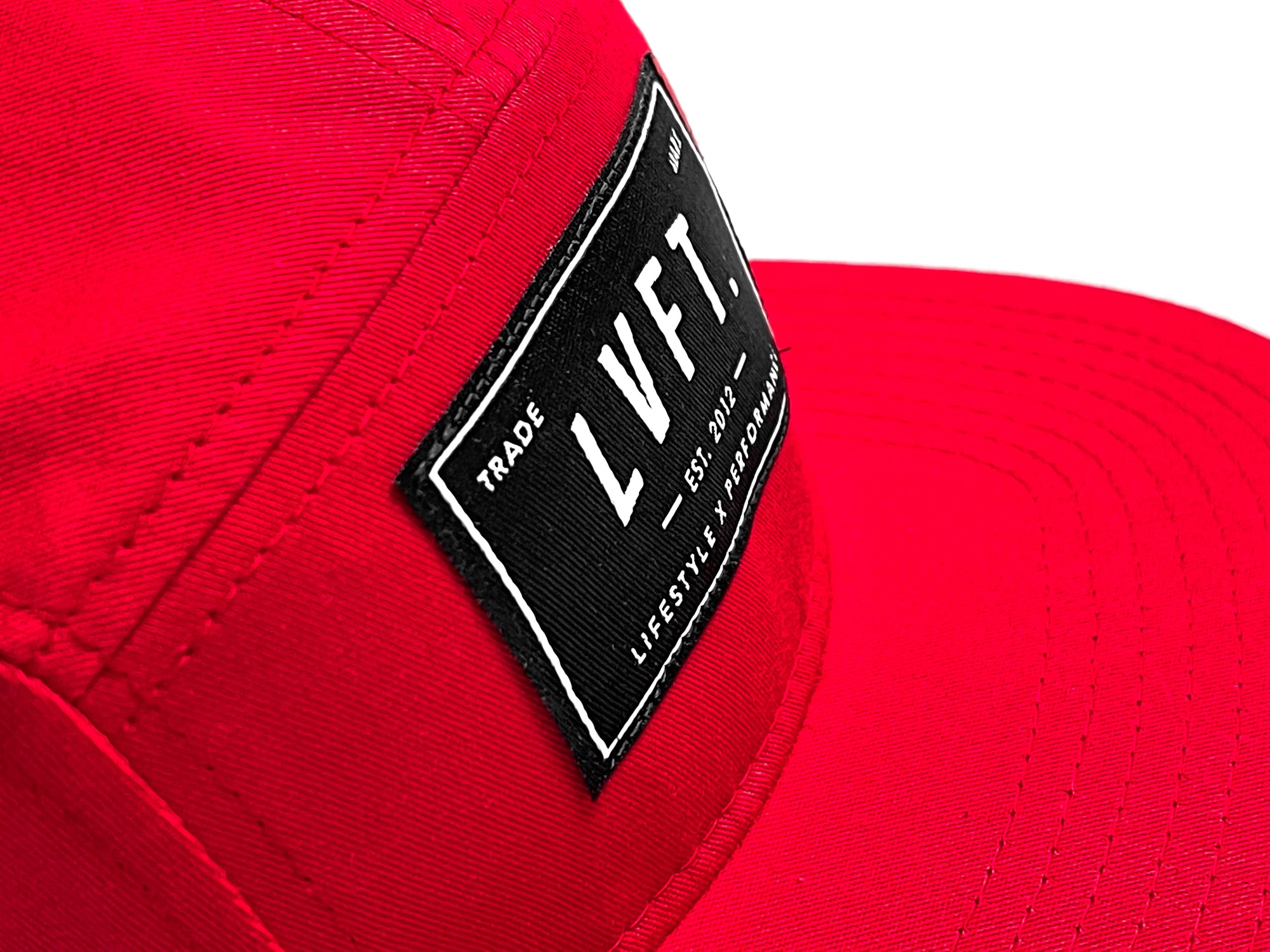 Outpost 5 Panel Camper Cap - Red