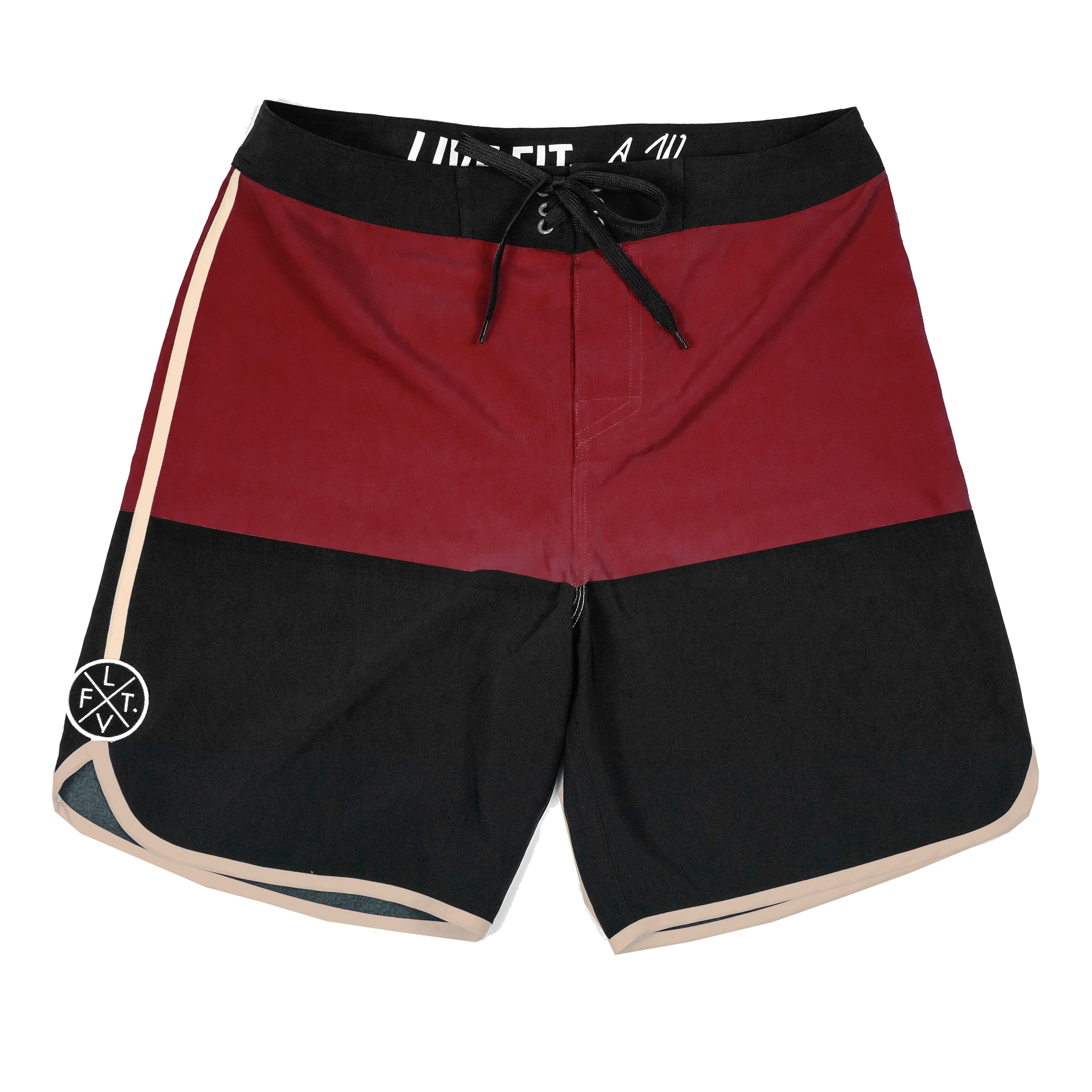 Signature Pro Boardshorts - Black / Maroon