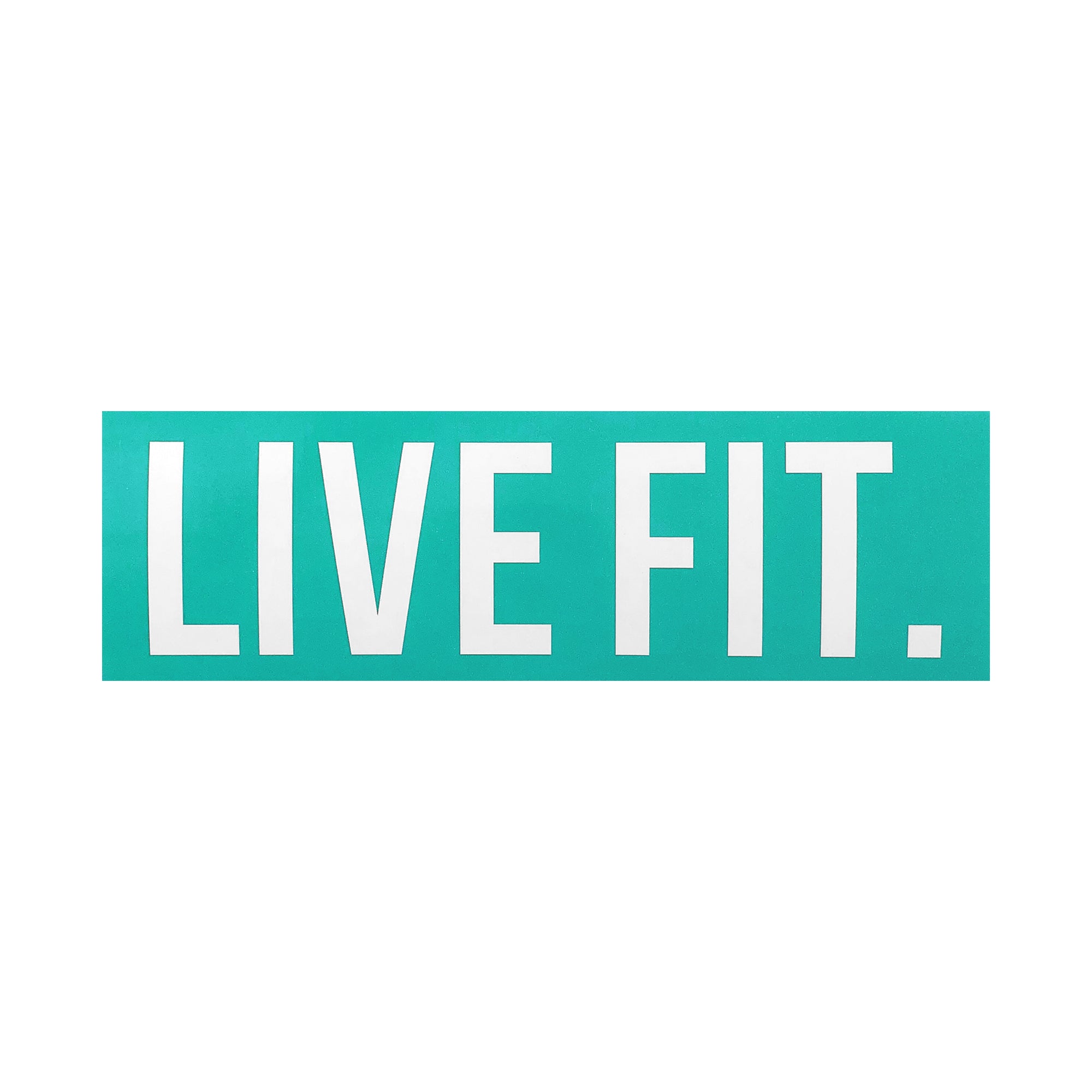 Live Fit Apparel Live Fit. 8"  Sticker - Teal - LVFT 