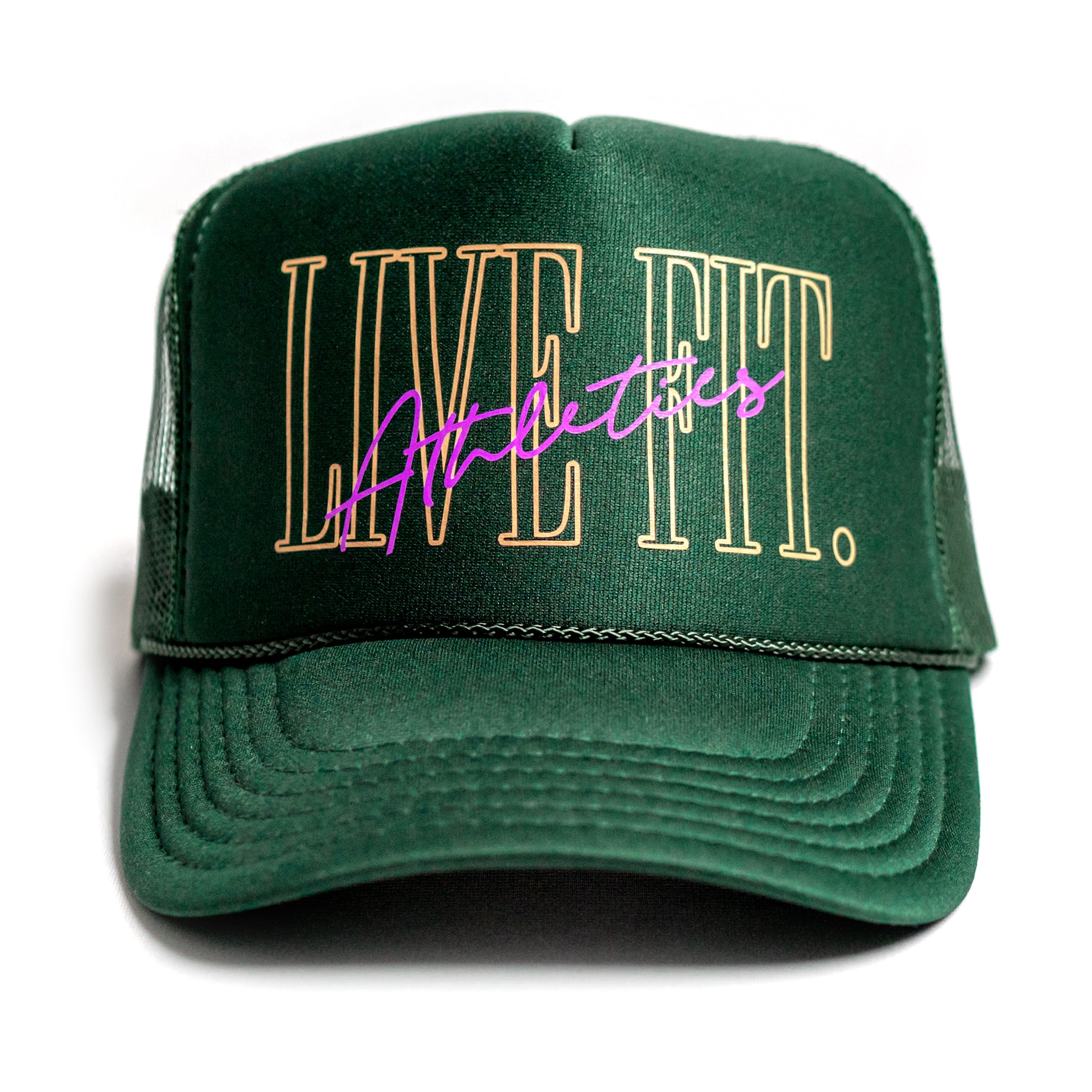 5 Panel Foam Trucker Hat  - Forest Green