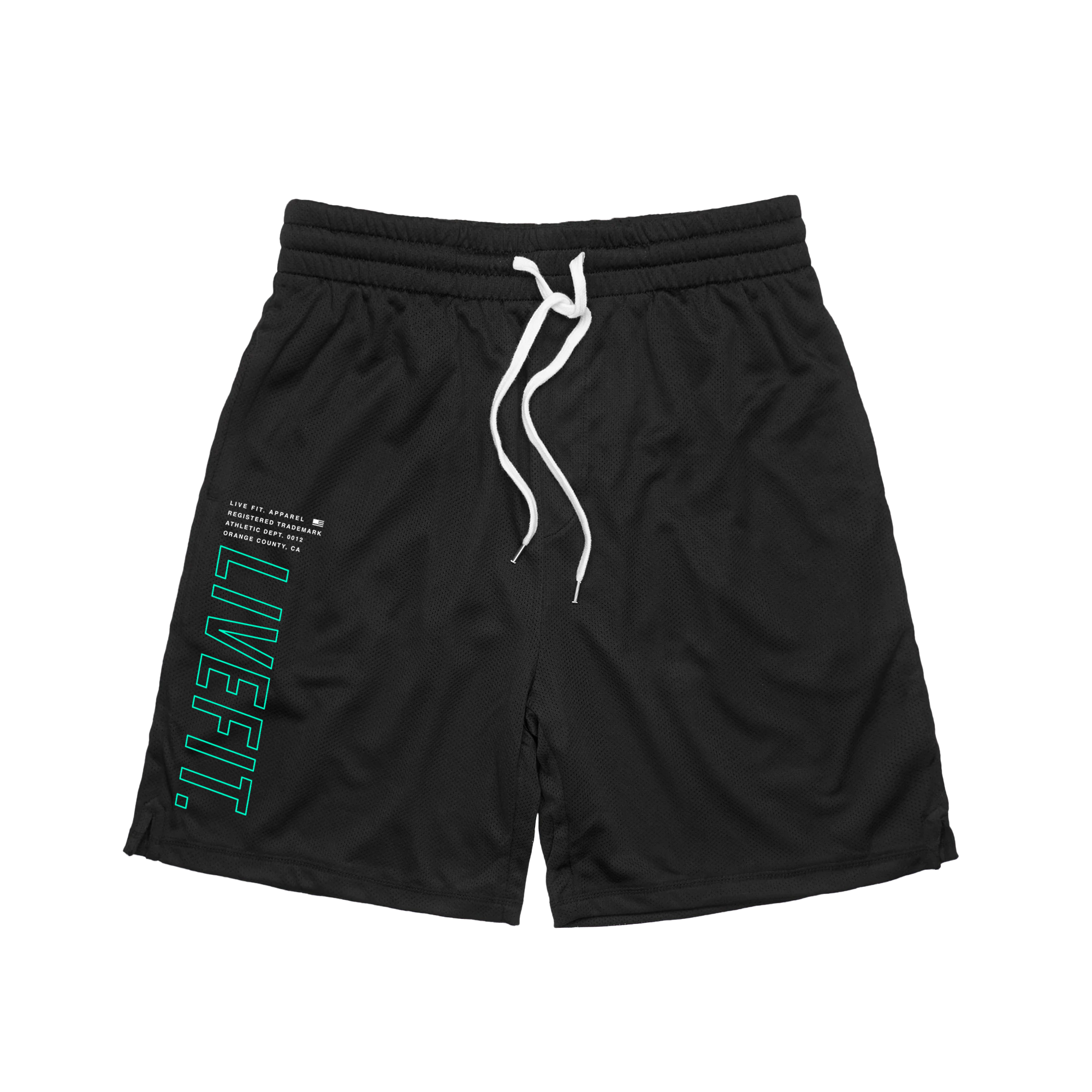 Vortex Shorts - Black / Teal