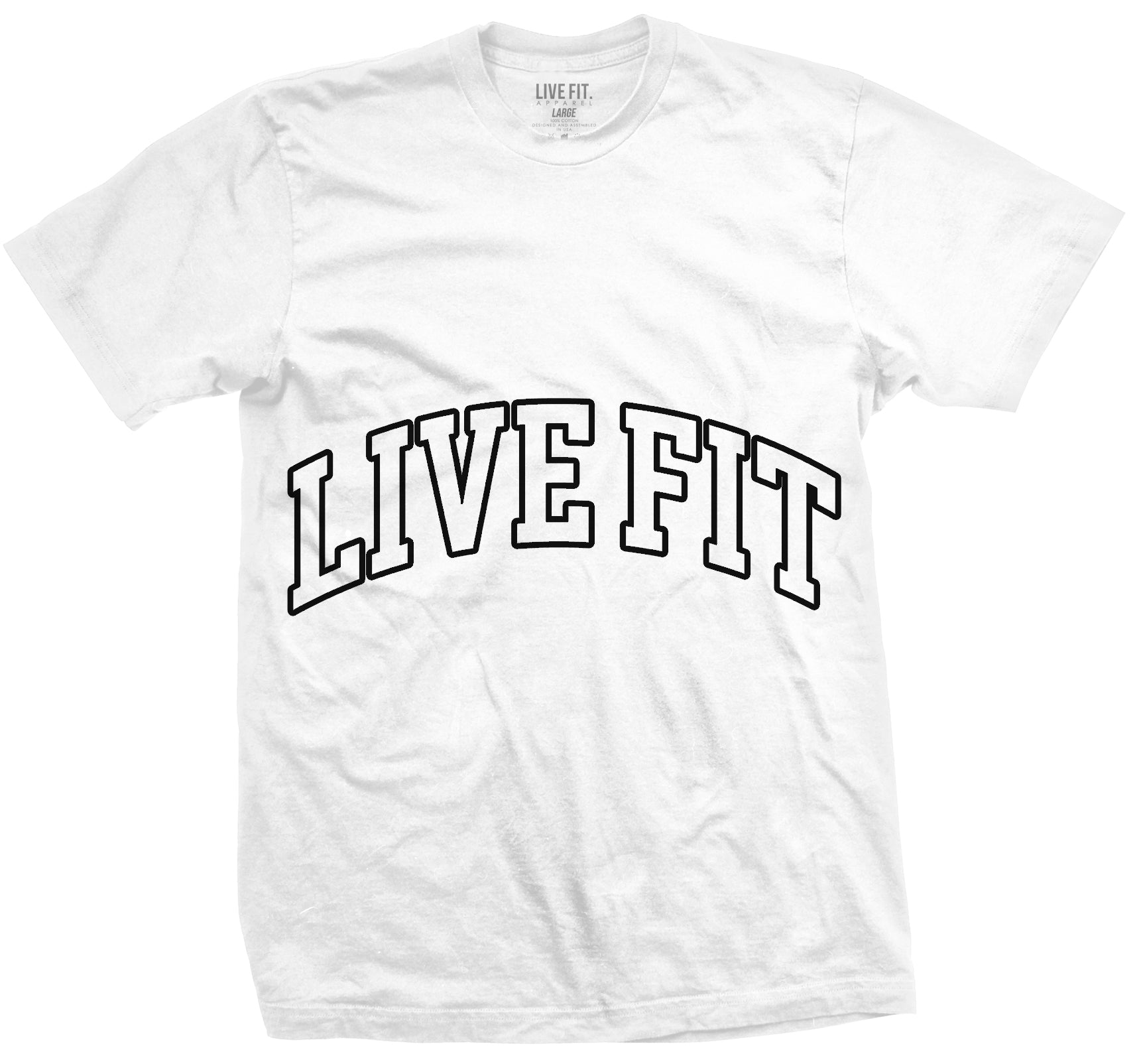 Letterman Heavy Tee -  White