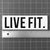 Live Fit Apparel Live Fit. 8" Sticker - White - LVFT 