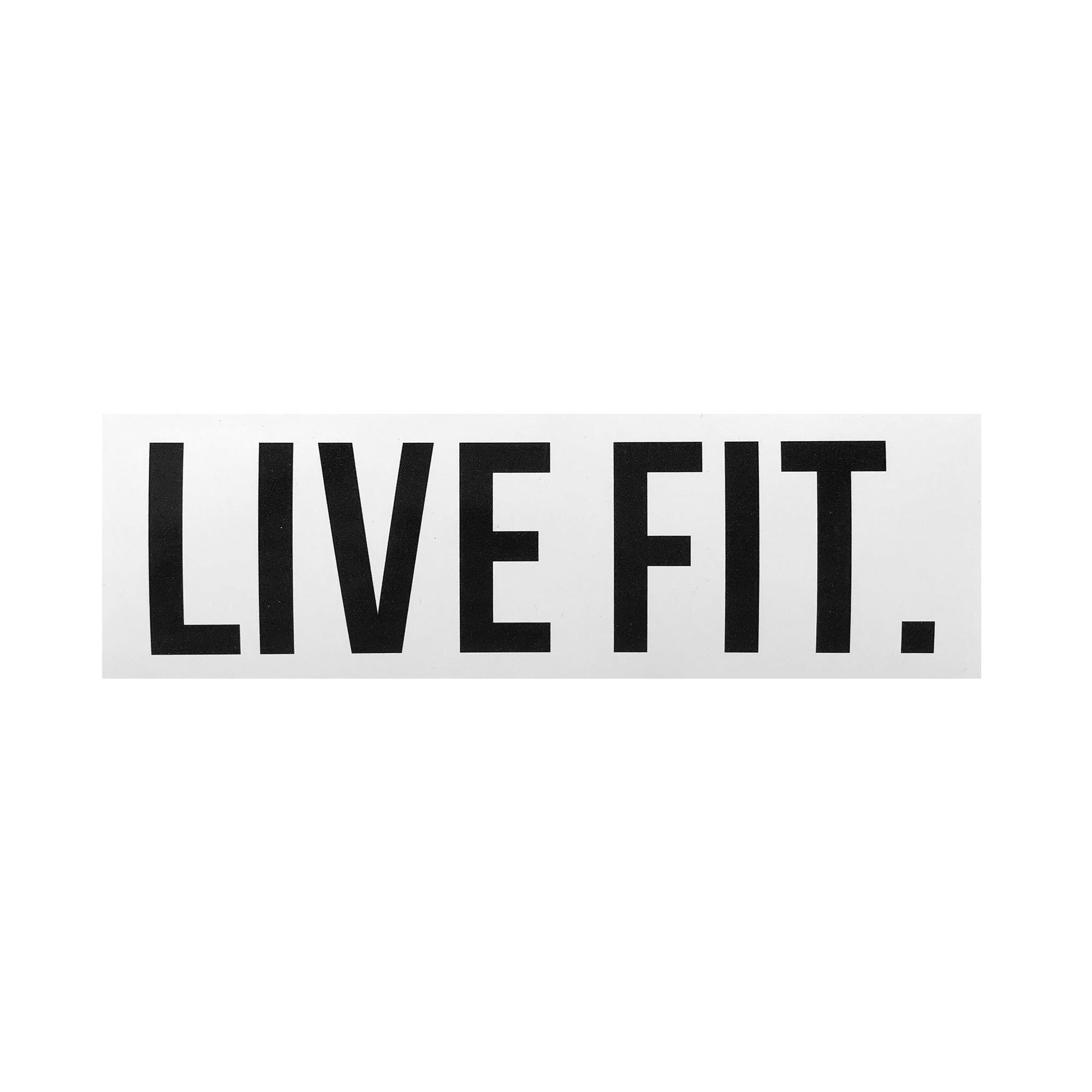 Live Fit Apparel Live Fit. 8&quot; Sticker - White - LVFT 