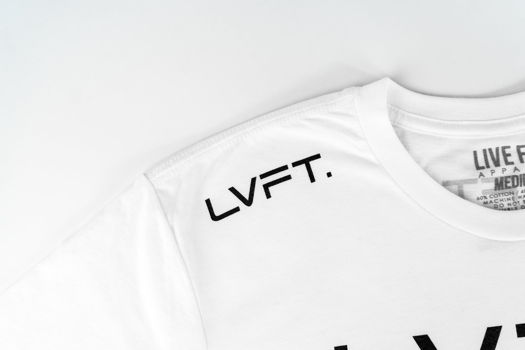 Live Fit Apparel Athlete Division Tee - White - LVFT 