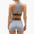 Retro Boom Sports Bra- Cement