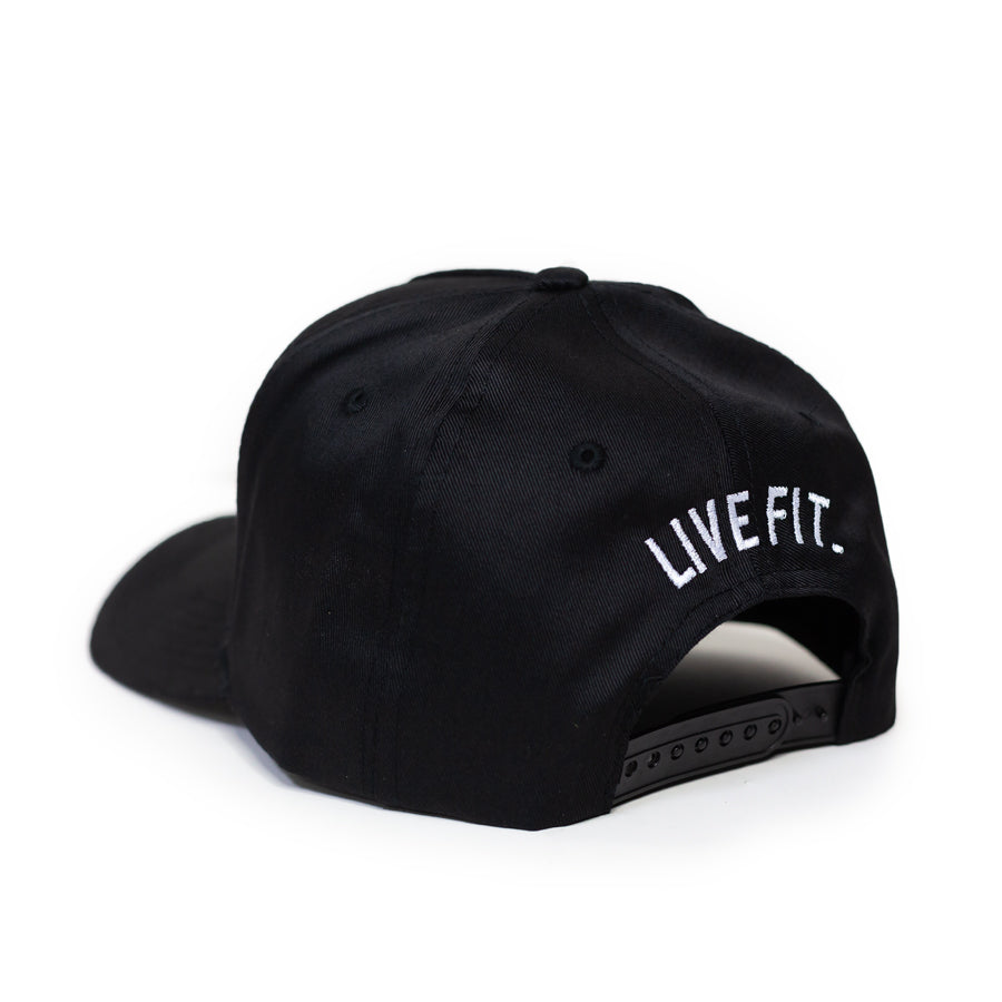 Live Fit Apparel LF Classic Cap - Black/Orange - LVFT 