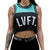 Baseline Crop Jersey - Black / Teal