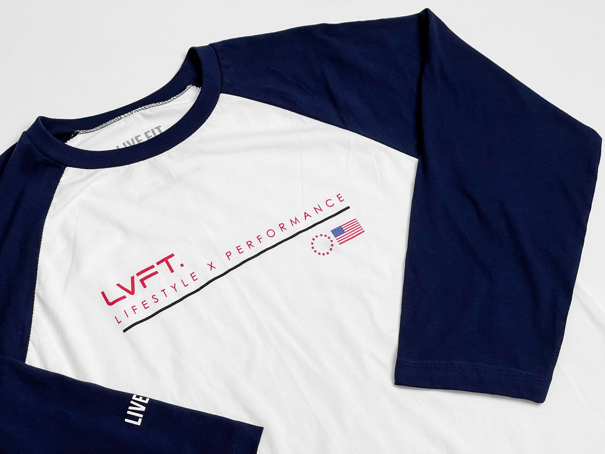 United Raglan - White/Navy