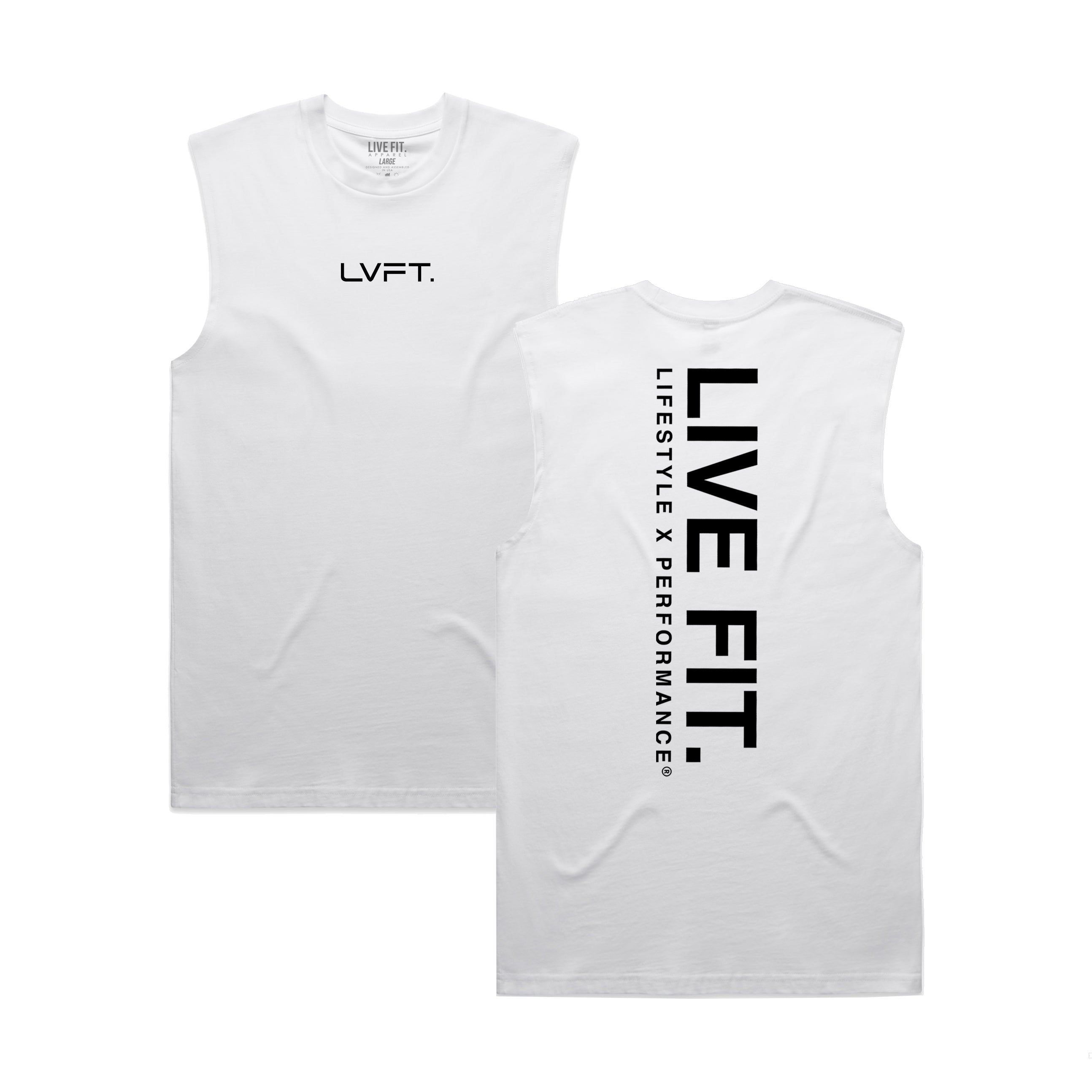 Urban Muscle Tank - White/Black