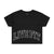 Letterman Crop Tee - Black