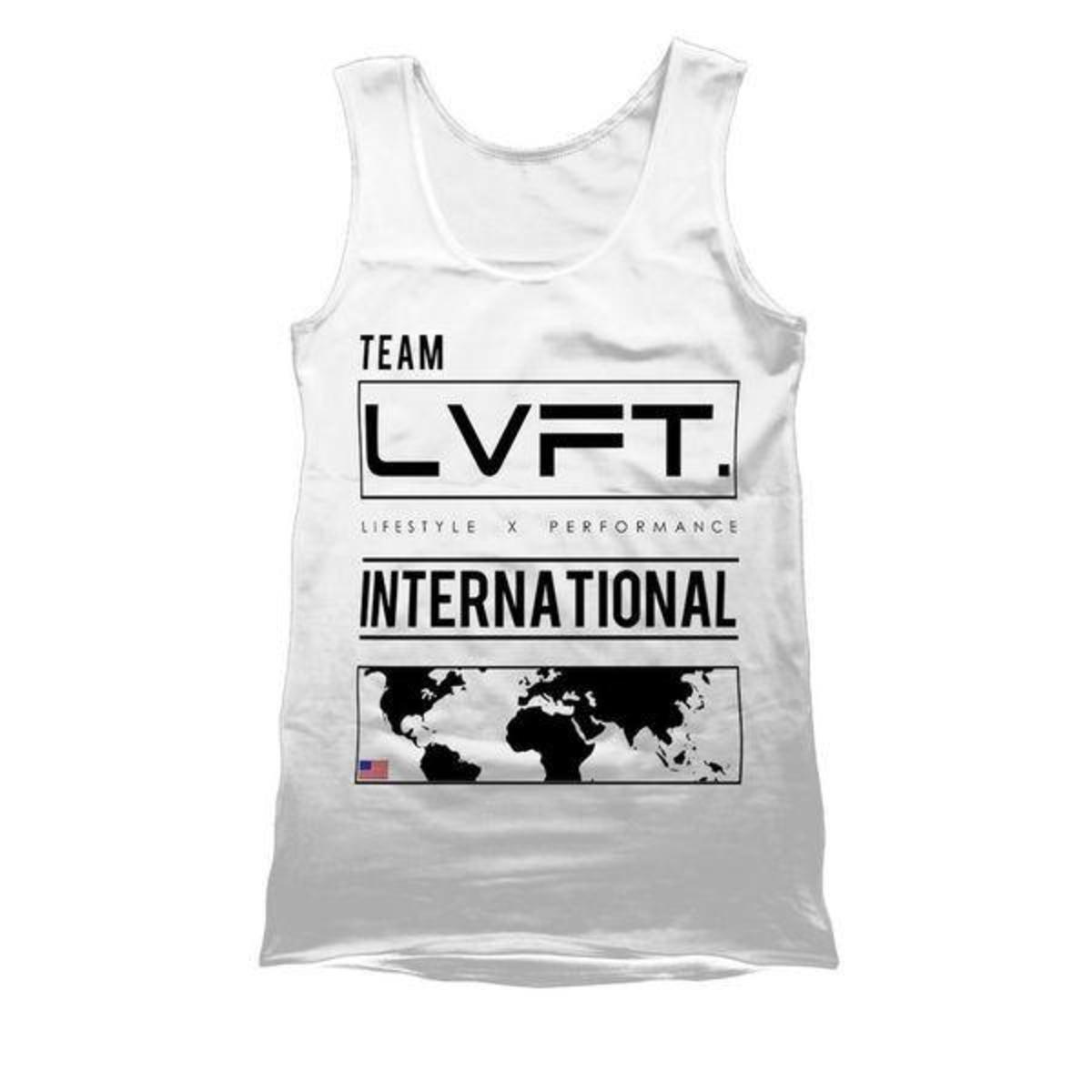 Live Fit Apparel International Tank - White - LVFT 